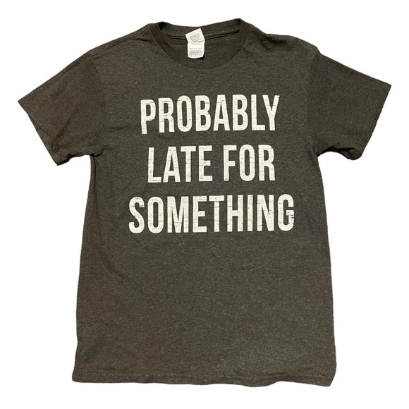 Trendy boutique Tops - Casual Graphic Short Sleeve Shirt Women’s Small Gray Tshirt Cotton Funny Comfy